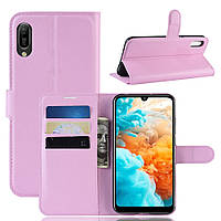 Чохол-книжка Litchie Wallet для Huawei Y6 Pro 2019 Light Pink