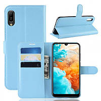 Чехол-книжка Litchie Wallet для Huawei Y6 Pro 2019 Light Blue