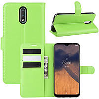 Чохол-книжка Litchie Wallet для Nokia 2.3 Green