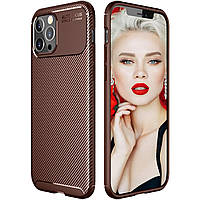 Чохол Carbon Case для Apple iPhone 12 Pro Brown