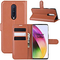 Чохол-книжка Litchie Wallet для OnePlus 8 Brown