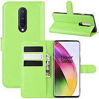 Чохол-книжка Litchie Wallet для OnePlus 8 Green