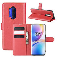 Чохол-книжка Litchie Wallet для OnePlus 8 Pro Red