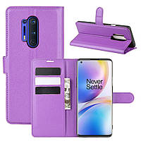 Чохол-книжка Litchie Wallet для OnePlus 8 Pro Violet