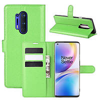 Чохол-книжка Litchie Wallet для OnePlus 8 Pro Green