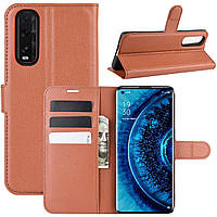 Чохол-книжка Litchie Wallet для Oppo Find X2 Brown