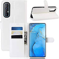Чехол-книжка Litchie Wallet для Oppo Reno 3 Pro White