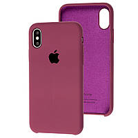 Чохол Silicone Case для Apple iPhone X / Xs Marsala