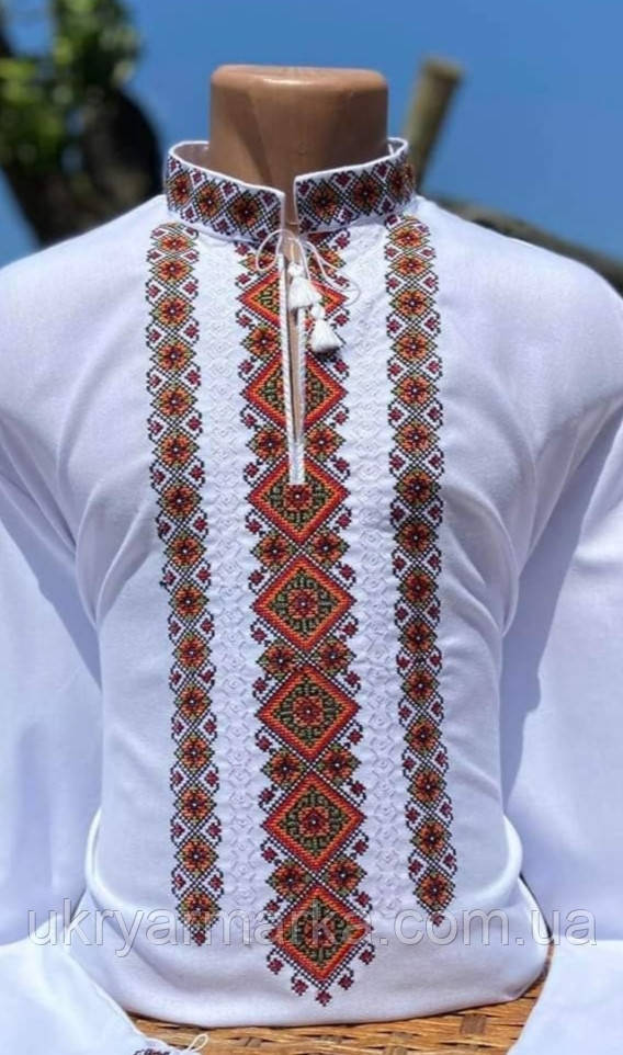 Яскрава вишиванка для чоловіка "Гуцульська доріжка"