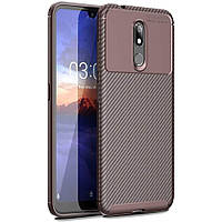 Чохол Carbon Case для Nokia 3.2 Brown