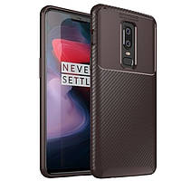 Чохол Carbon Case для Oneplus 6 Brown