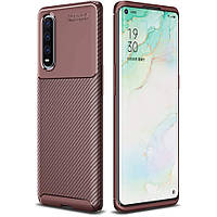 Чохол Carbon Case для Oppo Find X2 Brown