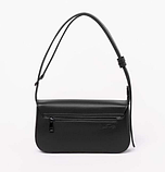 Елегантний жіночий клатч чорний якісна маленька сумка на плече сумка з плечовим ременем з екошкіри сумка, фото 8