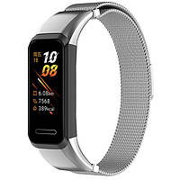 Ремінець Magnetic Metal Strap для Huawei Band 4 / Honor Band 5i Silver