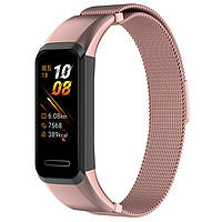 Ремінець Magnetic Metal Strap для Huawei Band 4 / Honor Band 5i Rose Gold