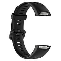 Ремінець Silicone Strap для Huawei Band 4 / Honor Band 5i Black