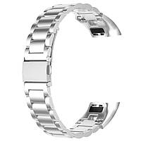 Ремінець Metal Armor Strap для Huawei Band 3 / 3 Pro / 4 Pro Silver
