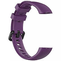 Ремінець Twill Silicone Strap для Huawei Band 3 / 3 Pro / 4 Pro Purple