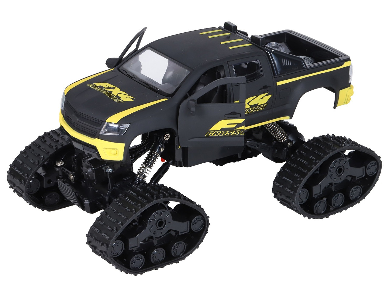 Машинка джип всюдихід на радіокеруванні повнопривідна на гусеничному ходу 2 пари коліс Акумулятор 900 mAh - фото 1 - id-p2383750383