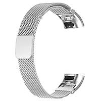 Ремінець Magnetic Metal Strap для Huawei Band 3 / 3 Pro / 4 Pro Silver