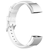 Шкіряний ремінець Leather Strap для Huawei Band 3 / 3 Pro / 4 Pro White