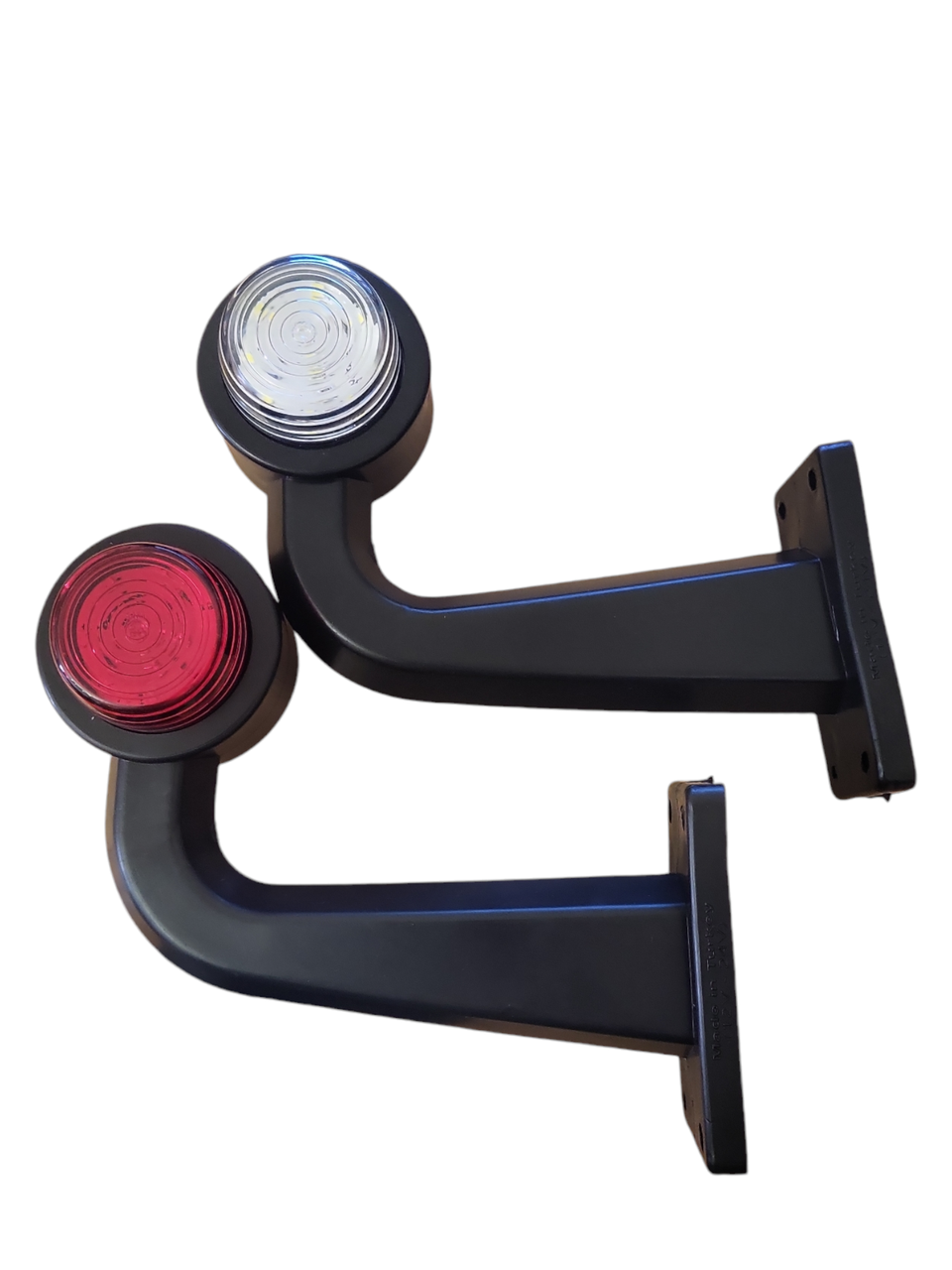 Габаритні вогні для вантажівок , Ріжки виносні криві світлодіодні, Ліхтар заносу причепа 17 см, 2 шт NR-0116, пара