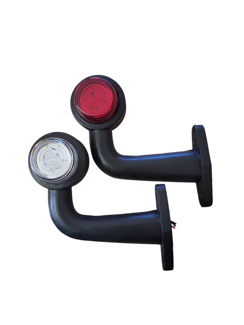 Габаритні вогні для вантажівок , Ріжки виносні криві світлодіодні, Ліхтар заносу причепа 13 см, 2 шт