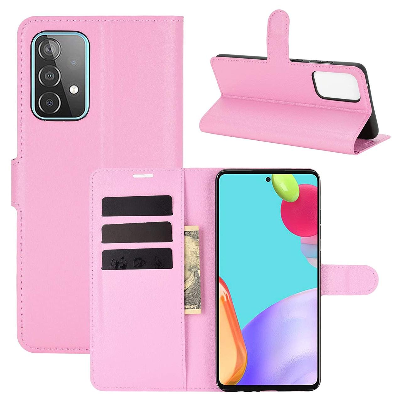 Чохол-книжка Litchie Wallet для Samsung Galaxy A52 Pink