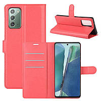 Чохол-книжка Litchie Wallet для Samsung Galaxy Note 20 Red