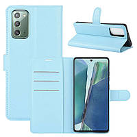 Чохол-книжка Litchie Wallet для Samsung Galaxy Note 20 Blue