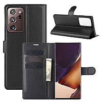 Чохол-книжка Litchie Wallet для Samsung Galaxy Note 20 Ultra Black