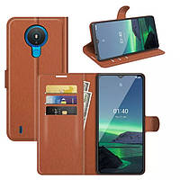 Чохол-книжка Litchie Wallet для Nokia 1.4 Brown