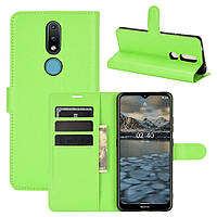 Чохол-книжка Litchie Wallet для Nokia 2.4 Green