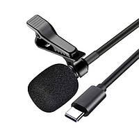 Мікрофон петличний XO MKF02 Black