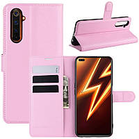 Чохол-книжка Litchie Wallet для Realme 6 Pro Pink