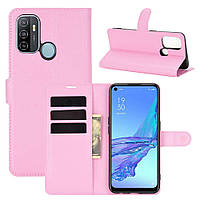 Чохол-книжка Litchie Wallet для Oppo A53 Pink