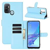 Чохол-книжка Litchie Wallet для Oppo A53 Blue