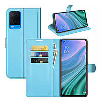 Чохол-книжка Litchie Wallet для Oppo A54 Blue