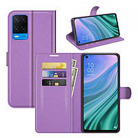 Чохол-книжка Litchie Wallet для Oppo A54 Violet