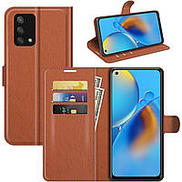 Чохол-книжка Litchie Wallet для Oppo A74 Brown