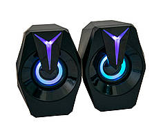Колонки для комп'ютера FT K8, комп'ютерні колонки з підсвіткою  usb колонки для комп'ютера (ST)