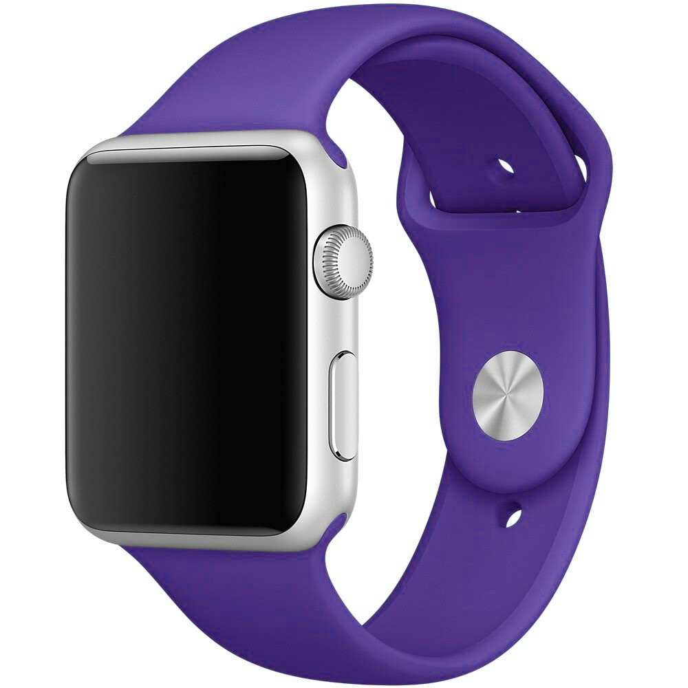 Ремінець Silicone Band для Apple Watch 42 / 44mm (S / M) Dark Violet, фото 1