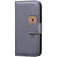 Чохол-книжка Animal Wallet для Apple iPhone 13 Mini Bear