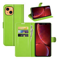Чохол-книжка Litchie Wallet для Apple iPhone 13 Mini Light Green