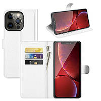 Чохол-книжка Litchie Wallet для Apple iPhone 13 Pro White