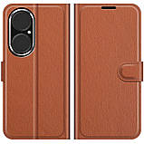 Чохол-книжка Litchie Wallet для Huawei P50 Brown, фото 8