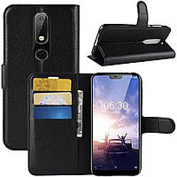 Чохол-книжка Litchie Wallet для Nokia 6.1 Plus / X6 Black