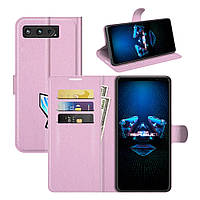 Чохол-книжка Litchie Wallet для Asus Rog Phone 5 Pink