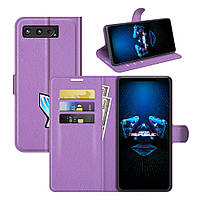 Чохол-книжка Litchie Wallet для Asus Rog Phone 5 Violet
