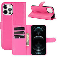 Чохол-книжка Litchie Wallet для Apple iPhone 12 Pro Max Rose